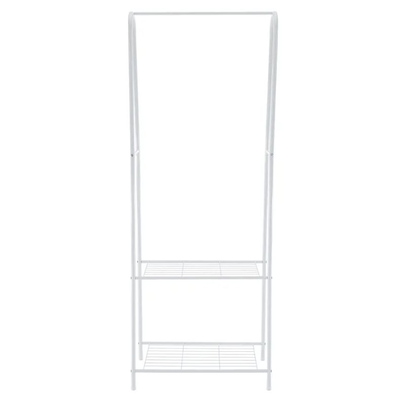 Stojan na šaty z kovu v bielej farbe
