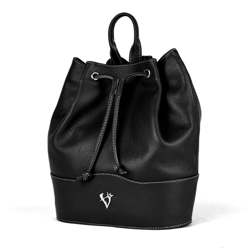 Kožený batoh z pravej kože v čiernej farbe