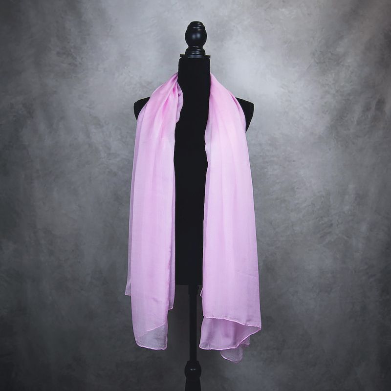 Hodvábny šál RUŽOVÝ 180 x 110cm