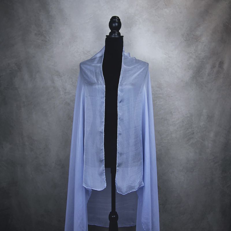 Hodvábny šál CHRPOVO MODRÝ 180 x 110cm