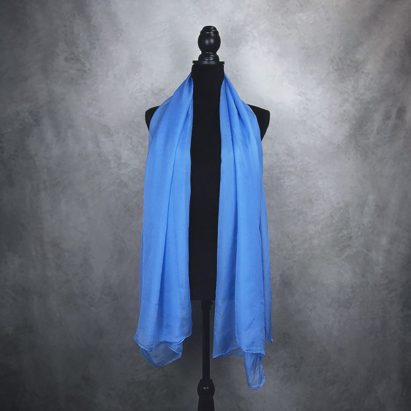 Hodvábny šál ZAFÍROVO MODRÝ 180 x 110cm