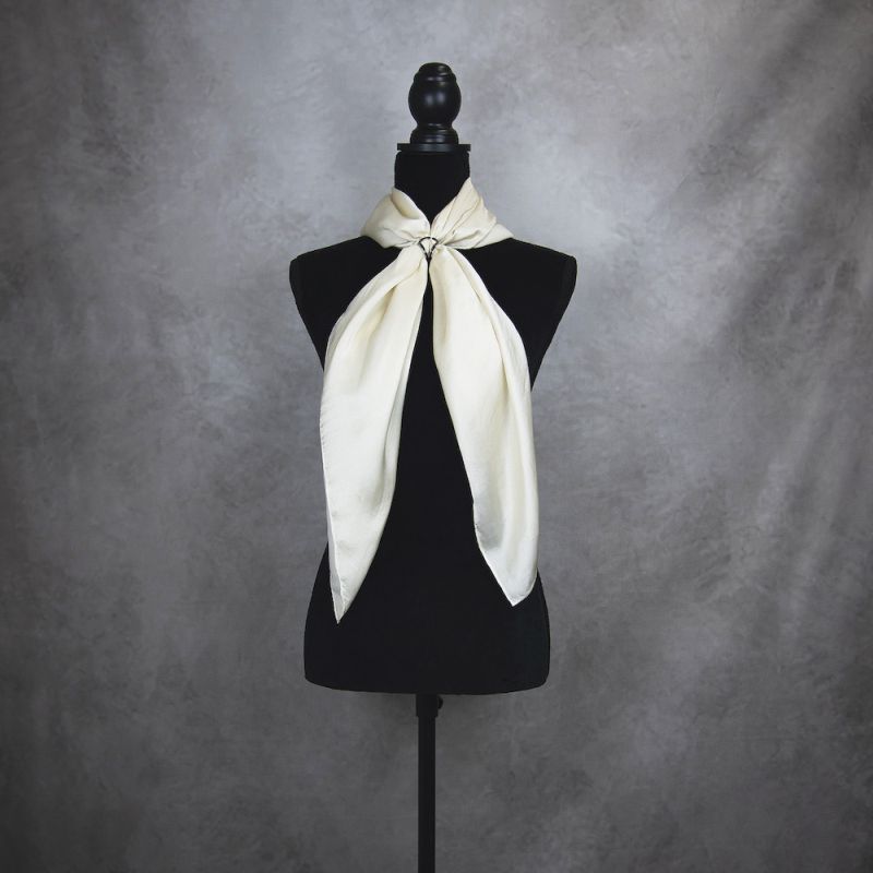 Hodvábna šatka BÉŽOVÁ, 90 x 90cm