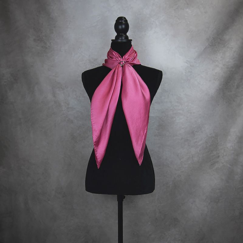 Hodvábna šatka STARO-RUŽOVÁ 90 x 90cm