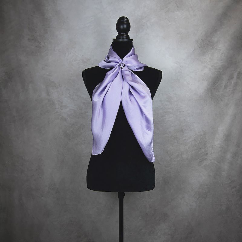 Hodvábna šatka SVETLO-FIALOVÁ 90 x 90cm