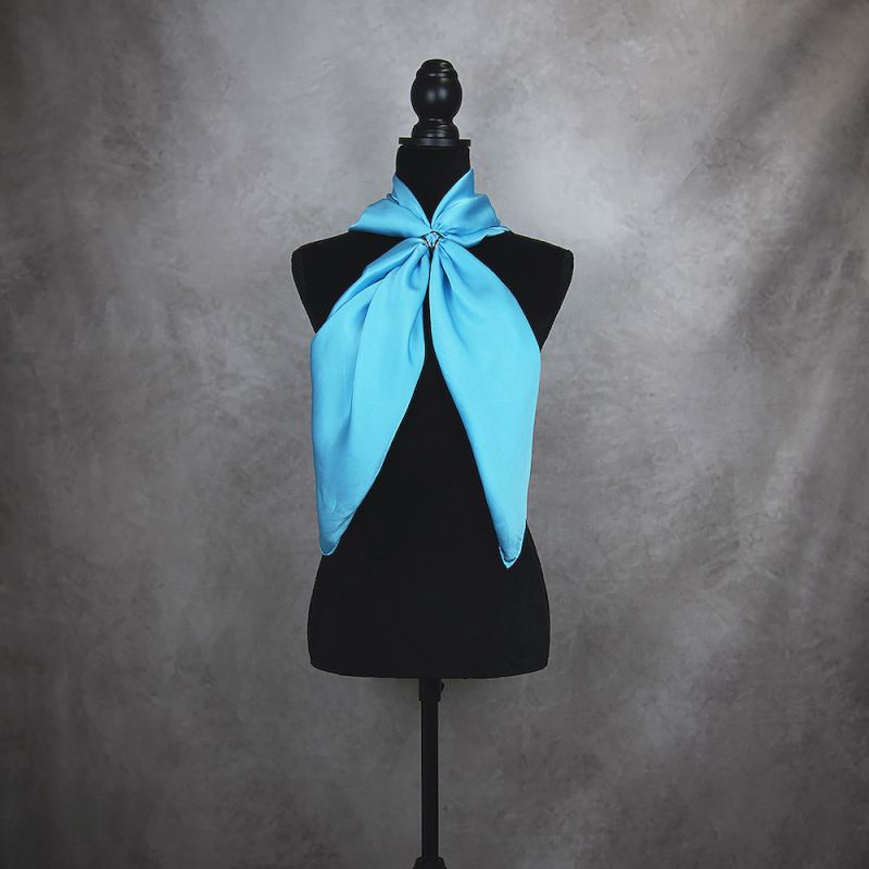 Hodvábna šatka TYRKYSOVÁ 90 x 90cm