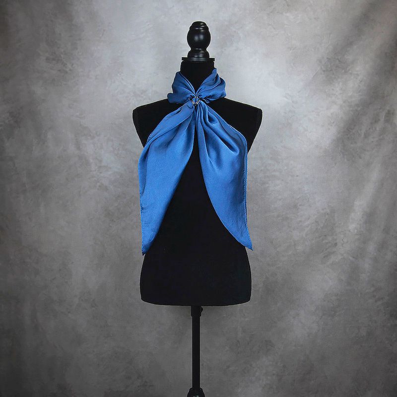 Hodvábna šatka TMAVO MODRÁ 90 x 90cm