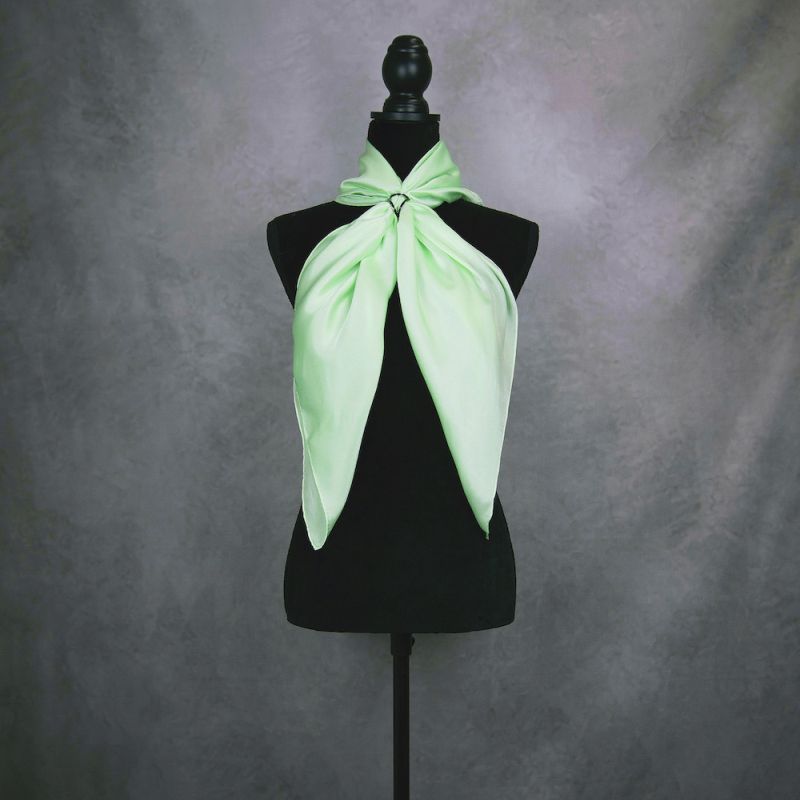 Hodvábna šatka NEÓNOVO ZELENÁ 90 x 90cm