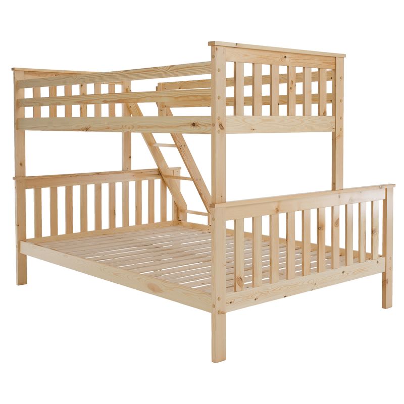 Poschodová rozložiteľná posteľ, prírodná borovica
