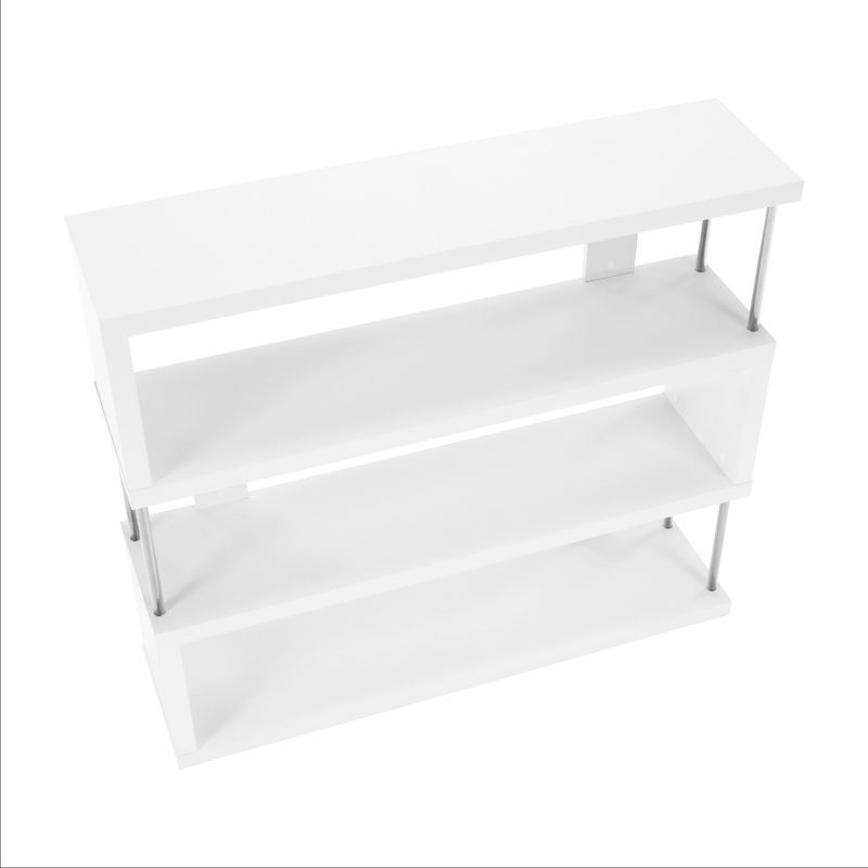 Zaujímavý a moderný regál biely