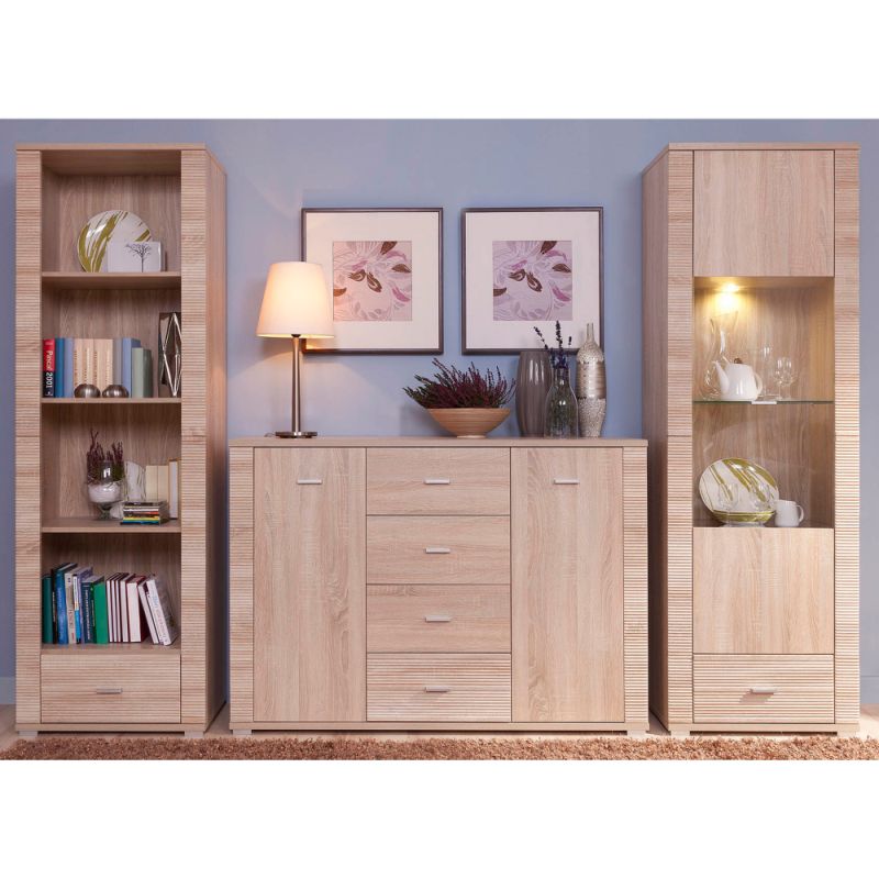 Regál úzky typ 06 dub sonoma