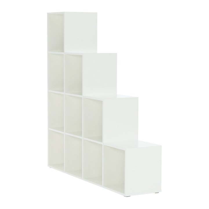 Regál pyramída, biely