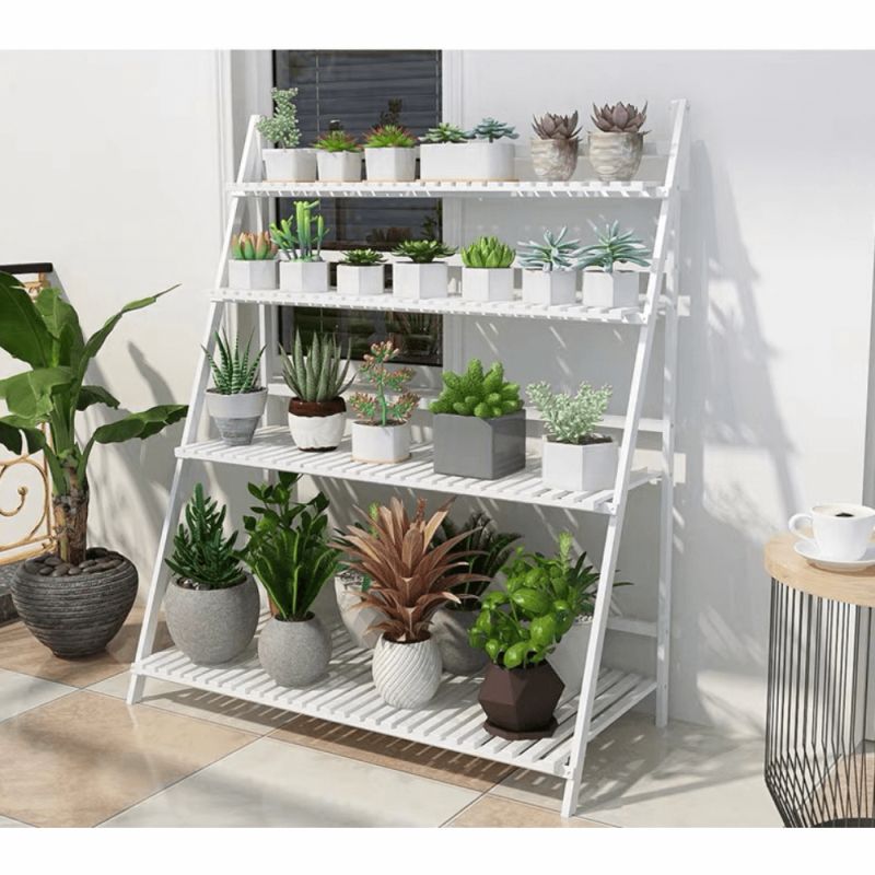 Skladací regál, biely, TYP 2