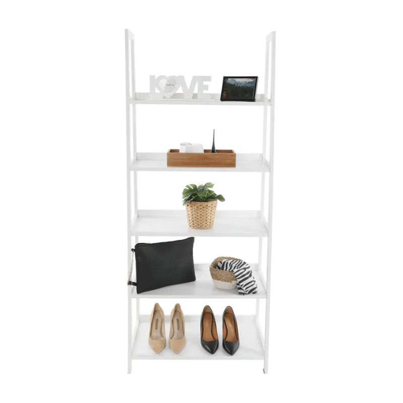 Šikovný 5-policový regál, biela