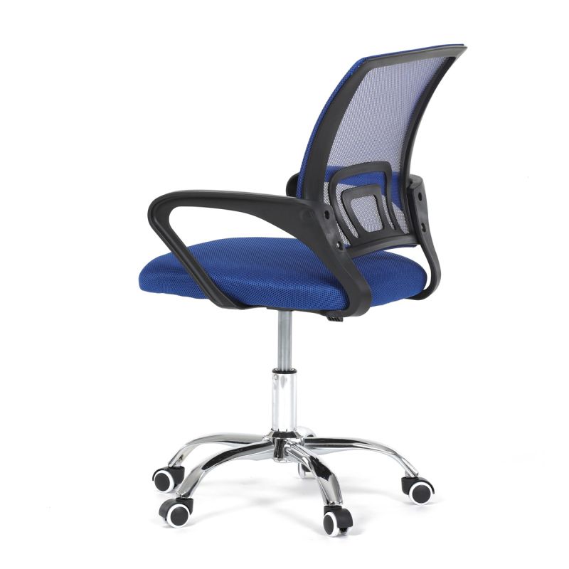 Kancelárska stolička, poťah modrá látka a sieťovina MESH