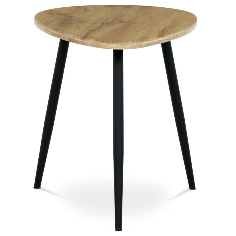 Konferenčný stôl na troch nohách, MDF doska divoký dub 60x40