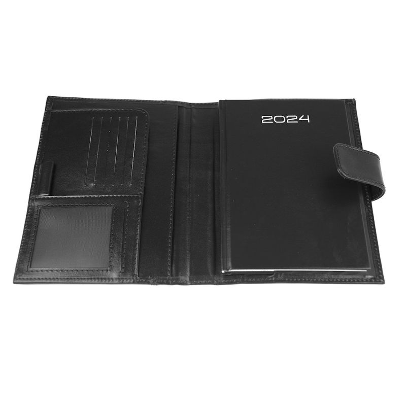 Kožený diár čierny