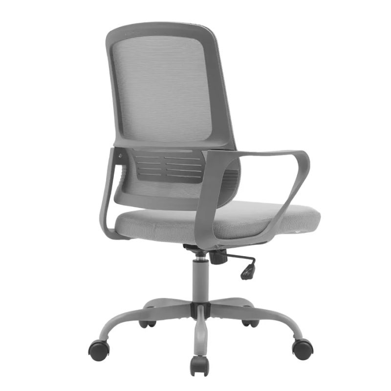 Jednoduché kancelárske kreslo, sivá