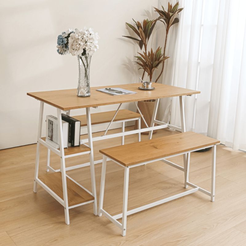 Praktický jedálenský set 1+2, dub-biela