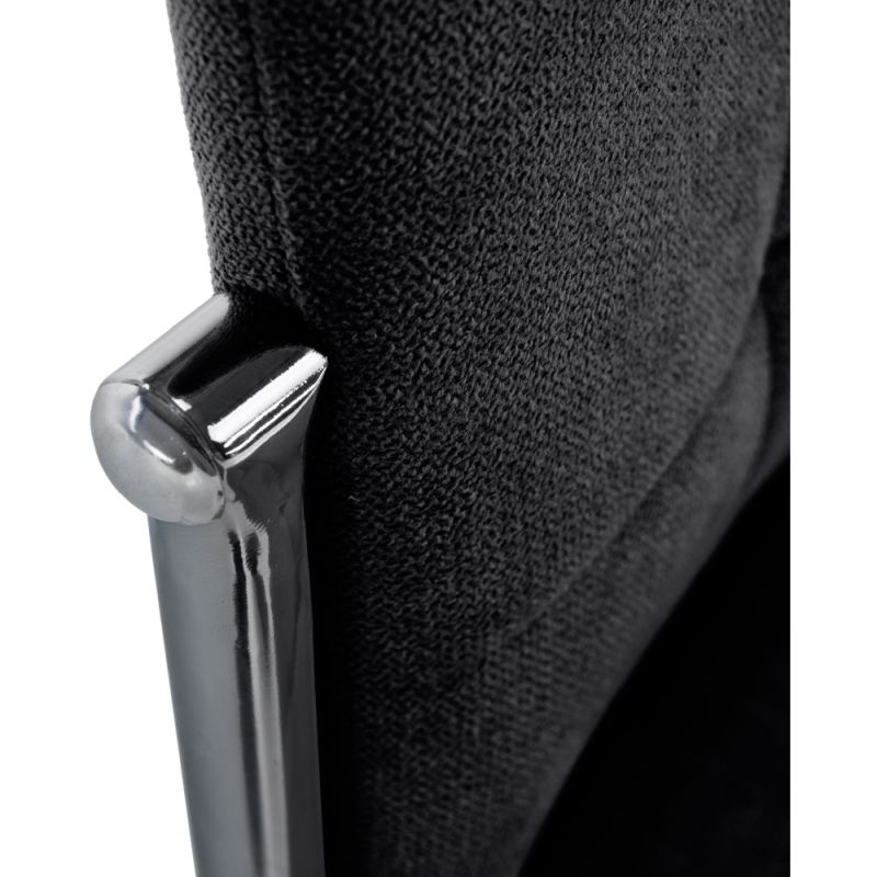 Pohodlná jedálenská stolička v modernom dizajne tmavosivá