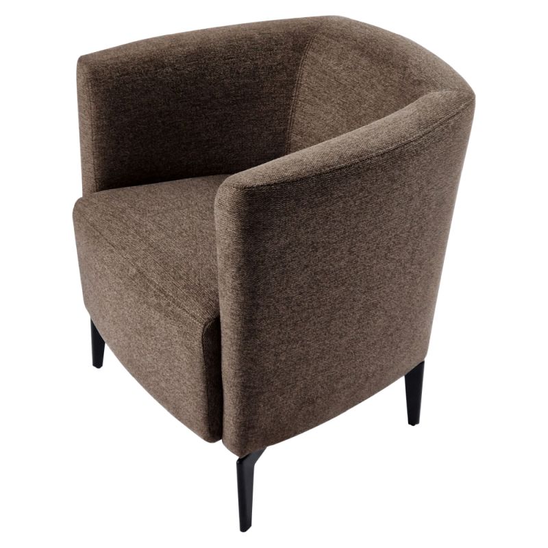 Dizajnové kreslo v hnedom prevedení