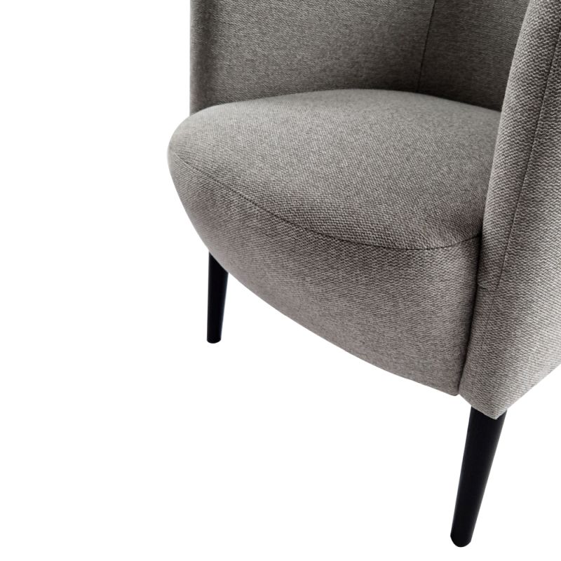 Dizajnové kreslo v prevedení svetlosivá-čierna