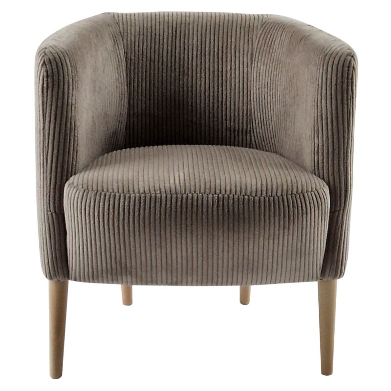 Dizajnové kreslo v prevedení sivobéžová Taupe-buk