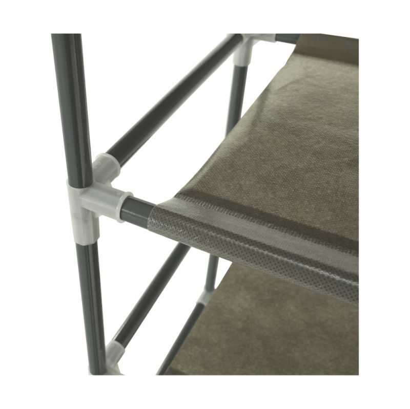 10-radový botník, sivý