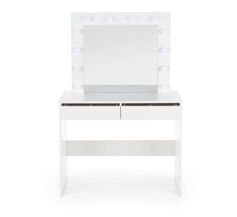 Toaletný stolík v bielom prevedení