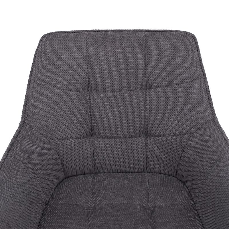 Dizajnové kreslo, sivá-čierna