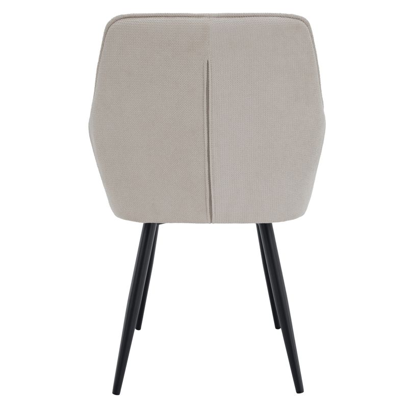 Dizajnové kreslo, béžová-čierna