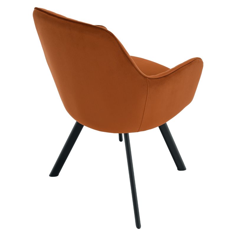 Štýlové dizajnové kreslo, terakota Velvet látka