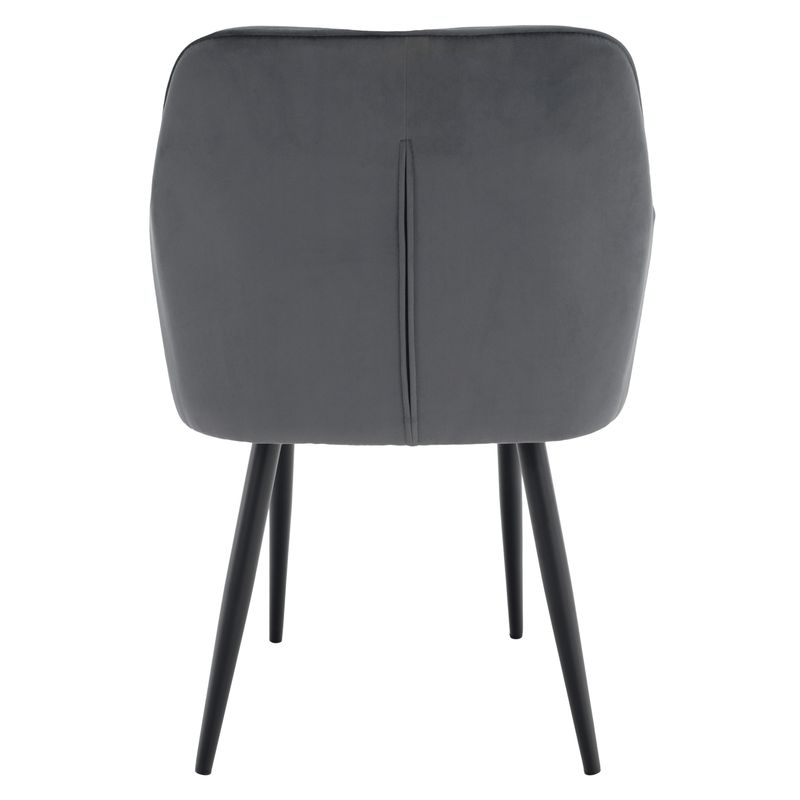 Dizajnové kreslo, sivá Velvet látka