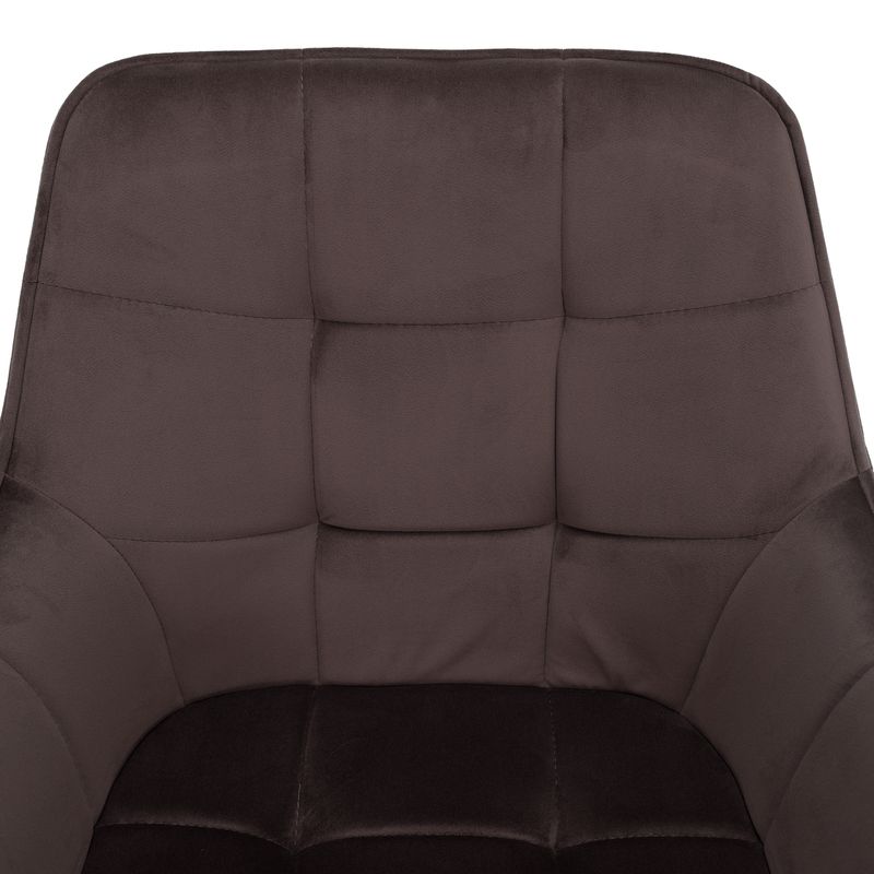 Štýlové kreslo v sivohnedej Taupe Velvet látke