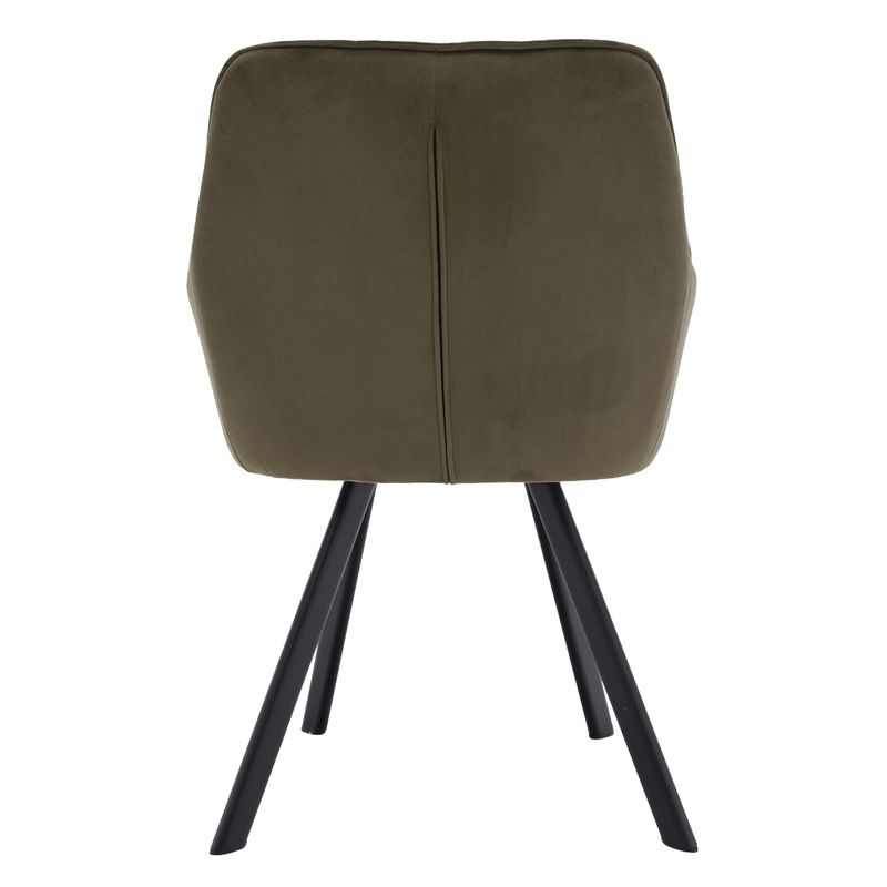Štýlové kreslo v zelenej Velvet látke