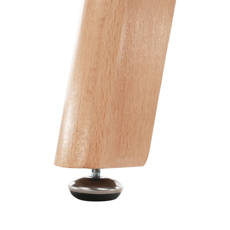 Jedálenský stôl, biela-prírodná, 80x80 cm