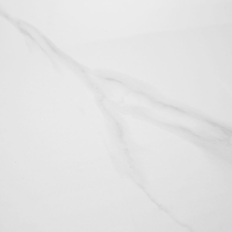 Jedálenský stôl, biely mramor-MDF, priemer 120 cm