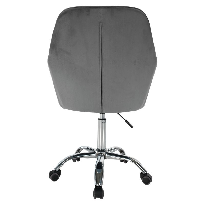 Štýlové a pohodlné kancelárske kreslo, sivá Velvet látka