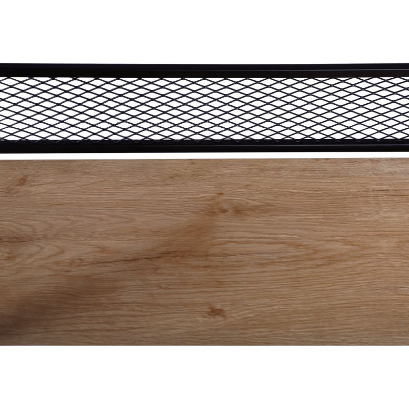 Regál, čierna-dub, 60x154 cm