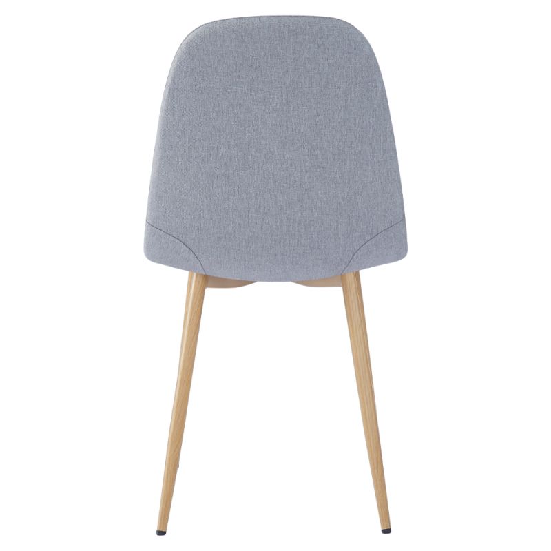 Komfortná stolička svetlosivá látka