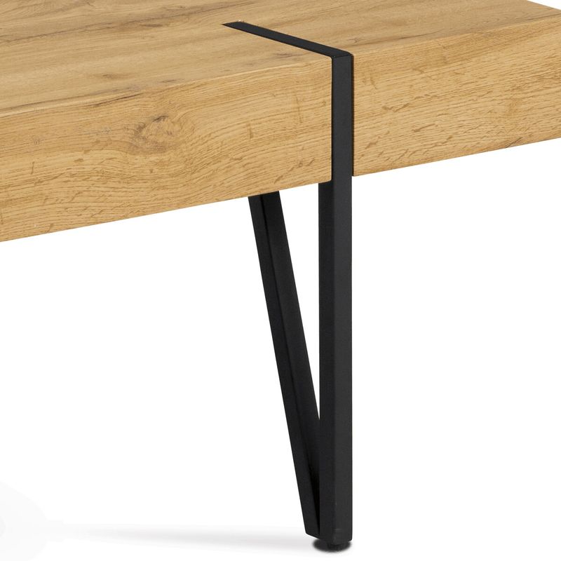 Konferenčný stolík vo farbe dub s výškou lubu 10 cm