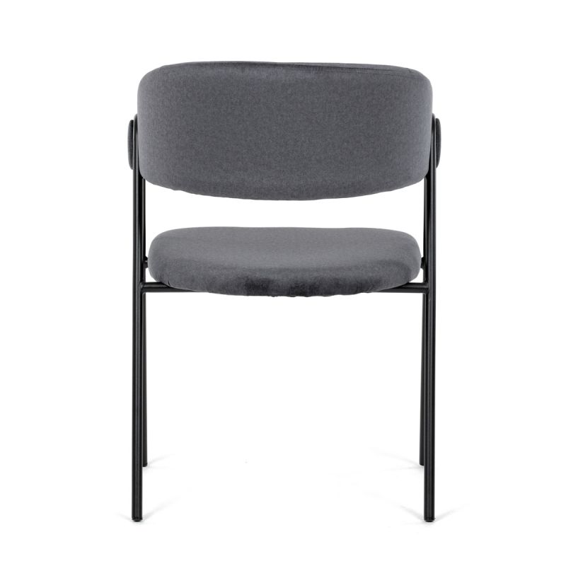 Elegantná jedálenská stolička v šedej farbe