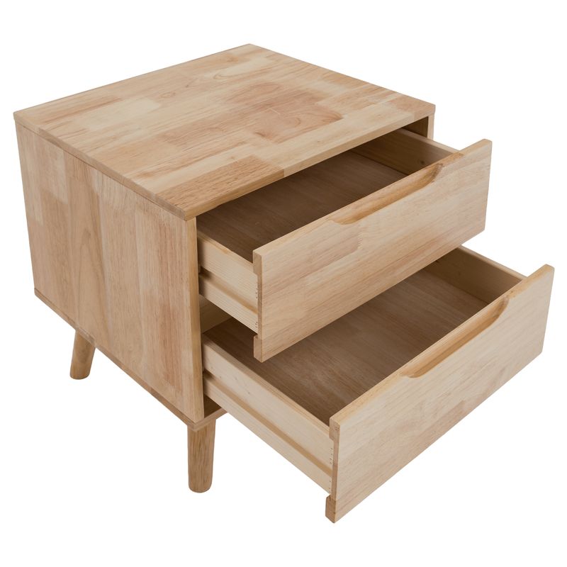 Elegantný nočný stolík v modernom dizajne, masívne drevo, prírodná