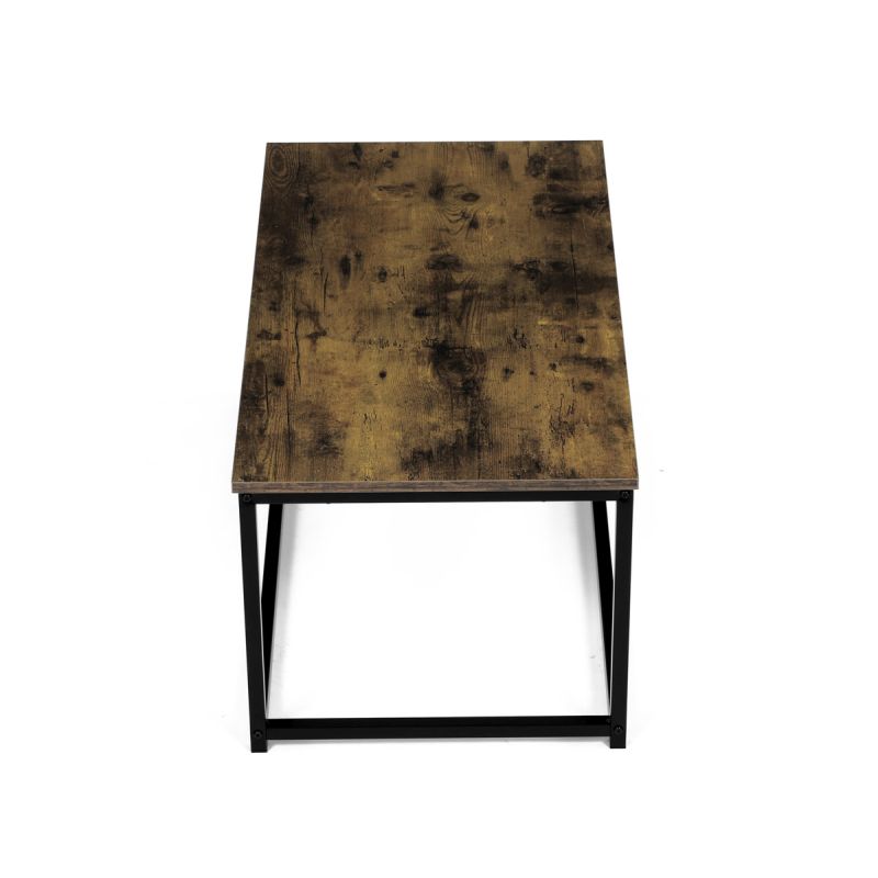 Stôl konferenčný, 90x48x41 cm, MDF, dekor staré drevo