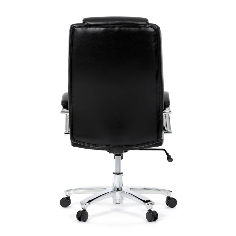 Elegantné kreslo kancelárske, čierna ekokoža