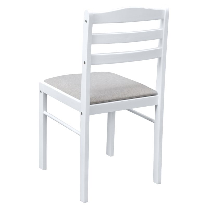 Moderný jedálenský set  1+4, biela-béžovosivá