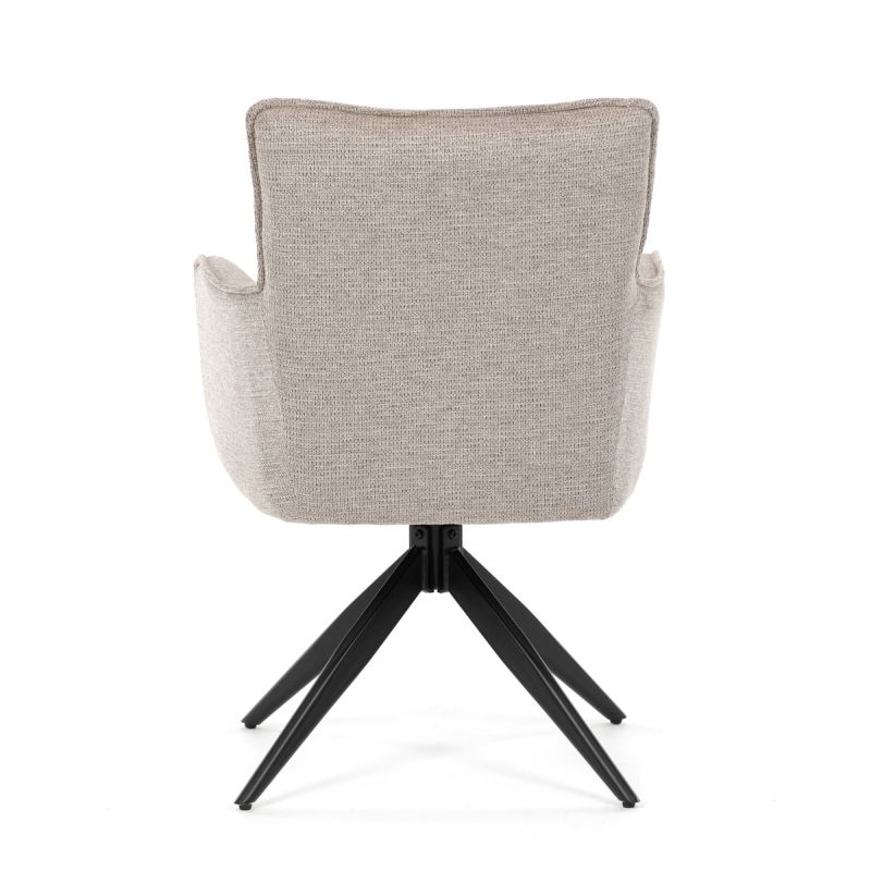 Stolička, taštičkové pružiny v sedadle, 180 ° otočný mechanizmus, lanýžová vodeodolná látka