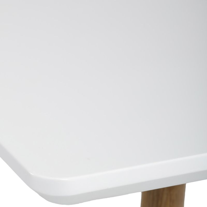 Stôl jedálenský 140x80, MDF, biela matná doska