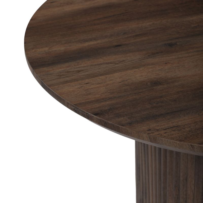Stôl jedálenský, 200x100x76 cm, MDF doska, 3D dekor orech