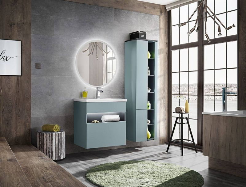 Kúpeľňová skrinka 800 mäta/antracit