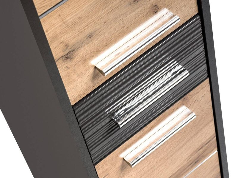 Kúpeľňová skrinka 800 dub wotan/anthracit